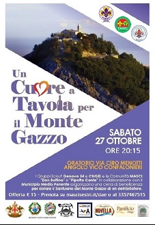 Un cuore a tavola per il Monte Gazzo