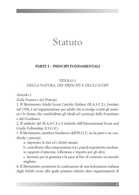 Statuto MASCI